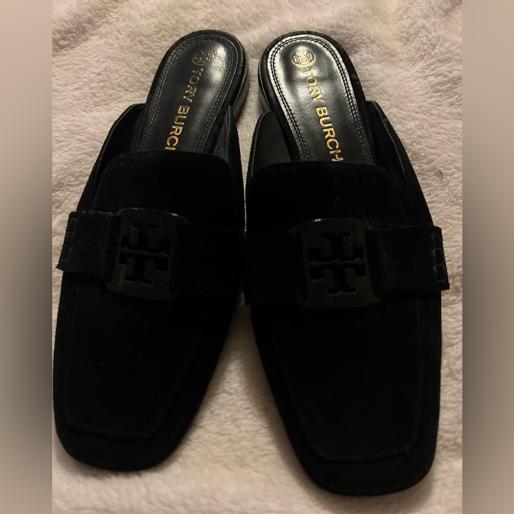 ✨SOLD✨ Georgia Loafer Mule Flats In Perfect Black